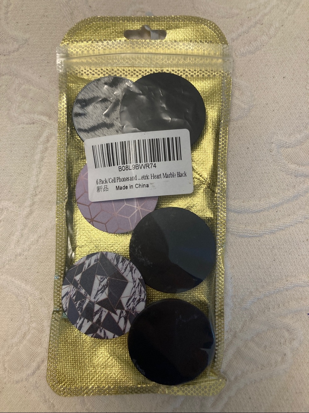 POPSOCKETS Phone Grip and Mount Replacement Tops - Black & Assorted Patterns